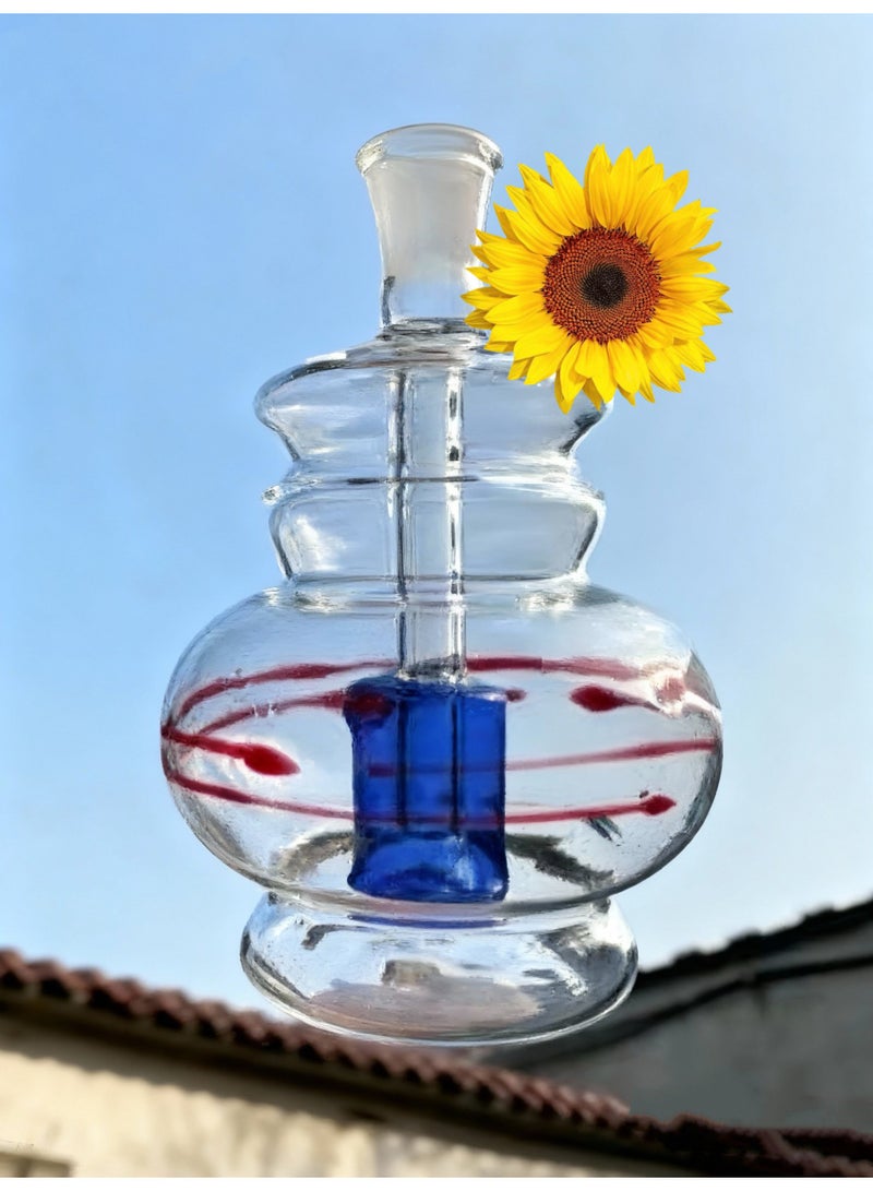 Angmei Premium Heat Resistant Glass Oil Lamp Bottle Medical Grade High Borosilicate Material for Long lasting Use (Random color) - Image 1