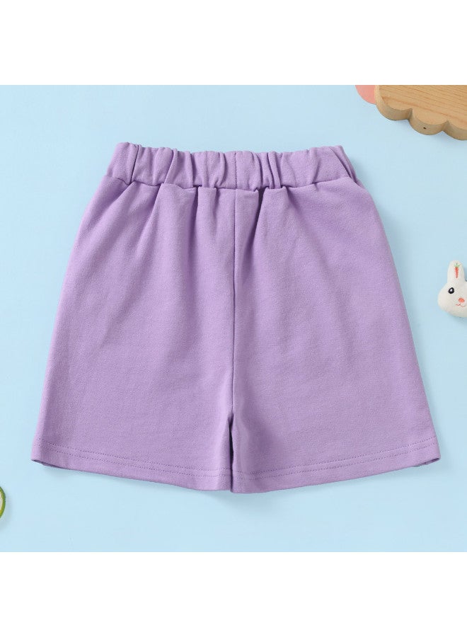 Badibadi Pure Cotton, Comfortable】summer Girls' Casual Shorts, Loose And Comfortable, Versatile For Sports And Leisure - Image 3