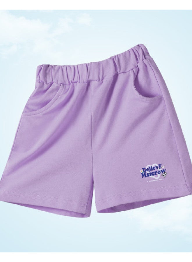 Badibadi Pure Cotton, Comfortable】summer Girls' Casual Shorts, Loose And Comfortable, Versatile For Sports And Leisure - Image 1