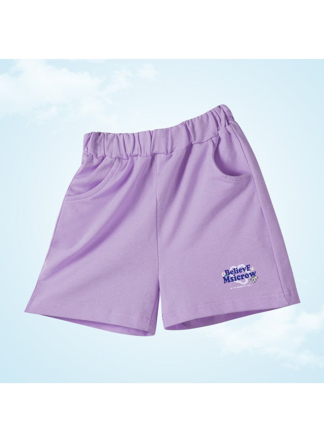 Badibadi Pure Cotton, Comfortable】summer Girls' Casual Shorts, Loose And Comfortable, Versatile For Sports And Leisure - Image 2