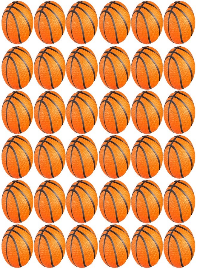 Charniol 100 Pcs Mini Basketball Party Favors Stress Balls Foam Sports Party Favors Mini Basketball Stress Ball for Anxiety Relief Teens Adults School Reward, Party Bag Supplies (Orange) - Image 1
