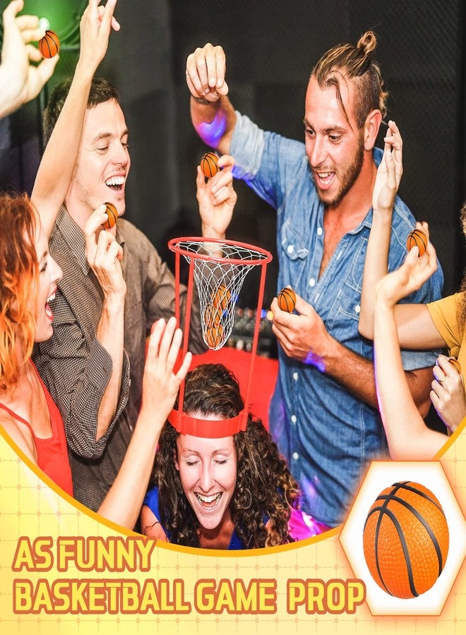 Charniol 100 Pcs Mini Basketball Party Favors Stress Balls Foam Sports Party Favors Mini Basketball Stress Ball for Anxiety Relief Teens Adults School Reward, Party Bag Supplies (Orange) - Image 3