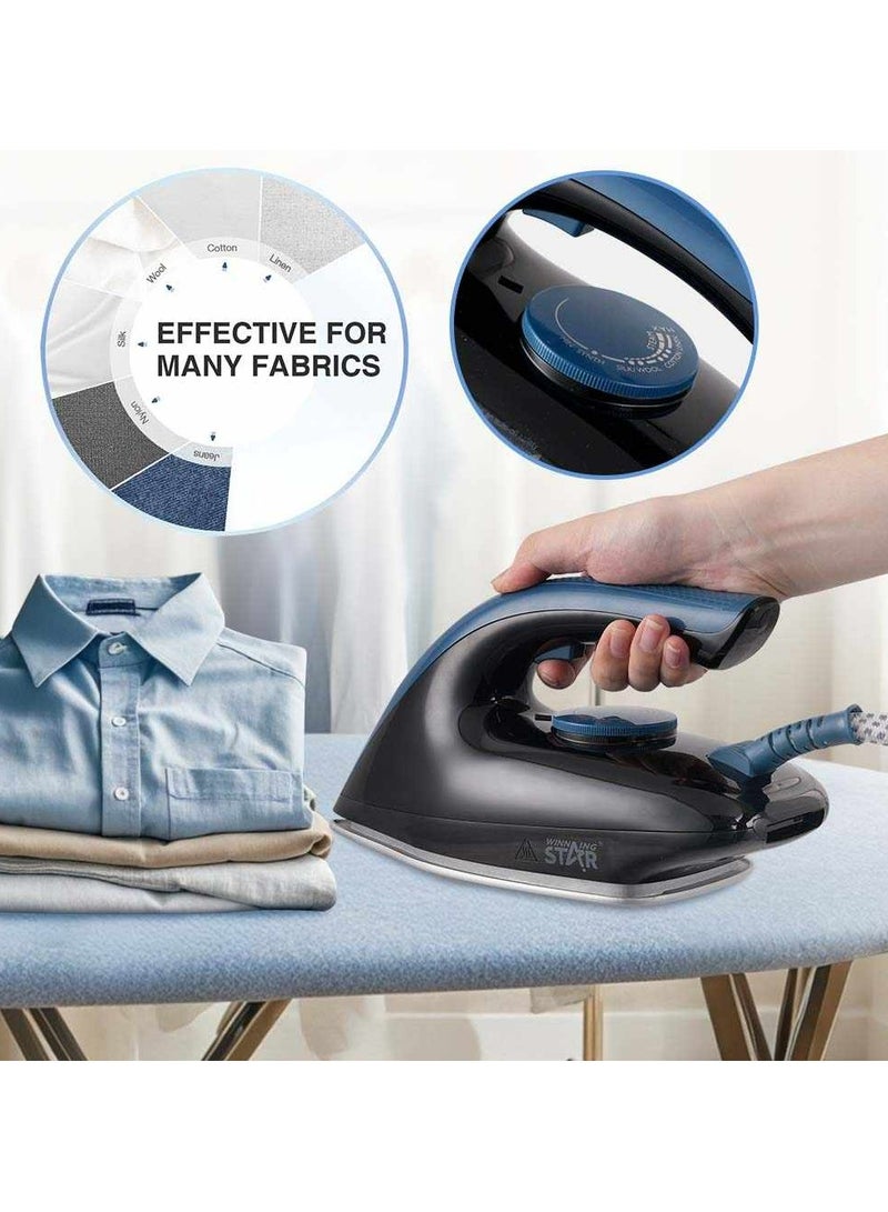 Winning Star Electric Steam Station Iron with 1.7L Water Tank, Ergonomic Handle & Adjustable Temperature Control with Self-Cleaning Ceramic Soleplate 2200W (ST-6129) - Image 3