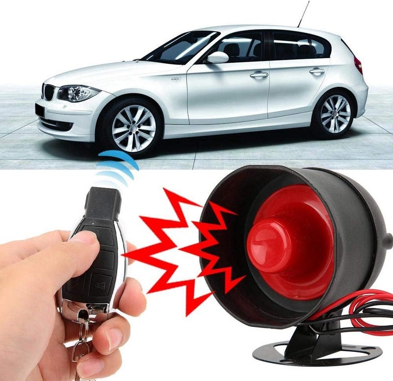 woobles DC 12V Universal Car Alarm Horn, Vehicle Vibration Anti-Theft Alarm 128dB Sound and Light Alarm Horn with Remote Control - Image 5