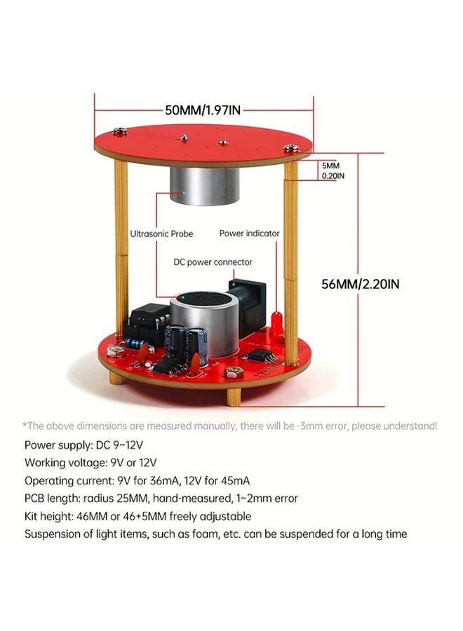 DIY Acoustic Levitation Kit Soundwave Technology Soldering Project SET - Image 4