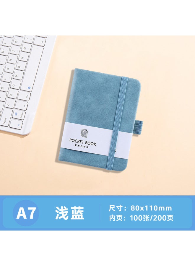 Real Notebook Customized Business Hard Cover Simple Thick Office Strap Diary Stationery Notepad - Image 1