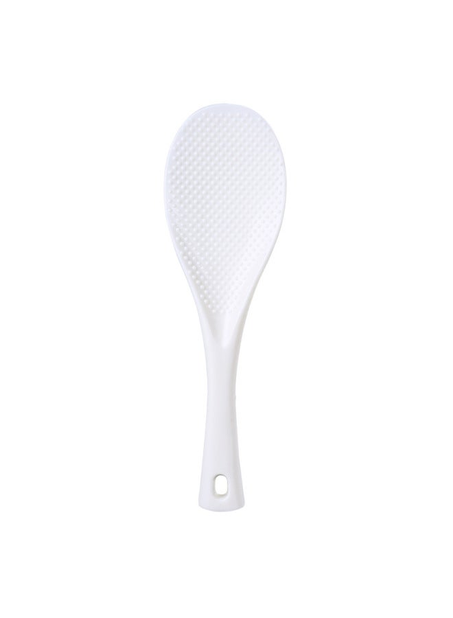 Simple Large Non-stick Rice Spoon Hanging Plastic Rice Spoon Household Electric Rice Cooker Rice Spoon Rice Cooker Special For Rice Cooker-Color:White  - Image 1