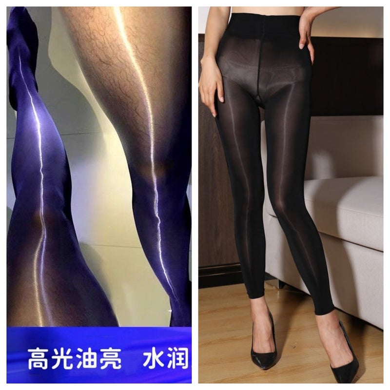 Shiny Stockings Ankle-Length Oily Pantyhose Magic Socks Mask Thin Smooth High Density Elastic Tight Anti-Hook Men And Women - Image 1