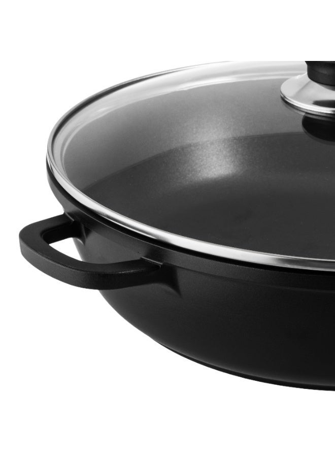 بن شيهون قدر طبخ غير لاصق 32 سم بغطاء زجاجي – توزيع حرارة متساوٍ وتنظيف سهل | Non-Stick Cooking Pot 32CM - Image 5