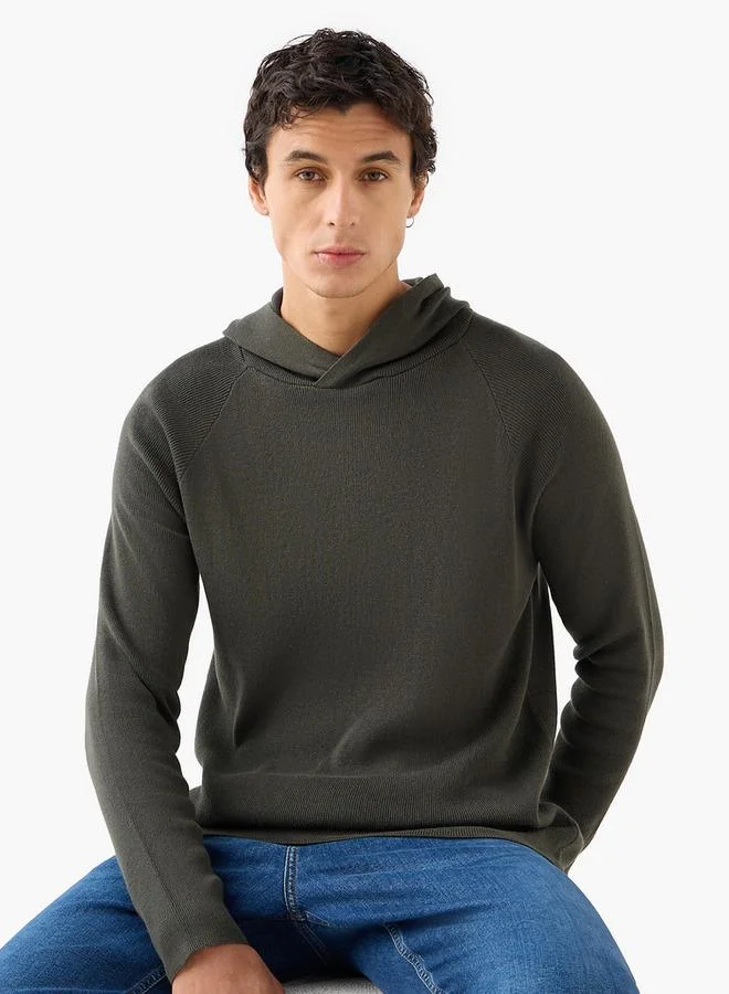 Splash FAV Men Hooded Neck Knitted Sweater