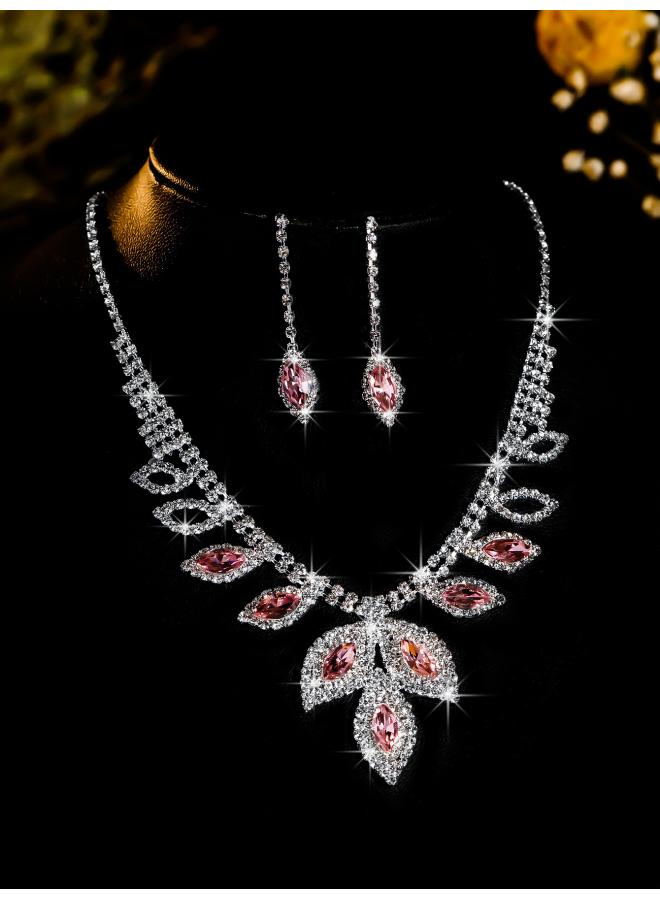 Europe And The United States Necklace Suit Earrings Jewelry Suit Banquet Dress Chain Fashion Joker Bridal Jewelry