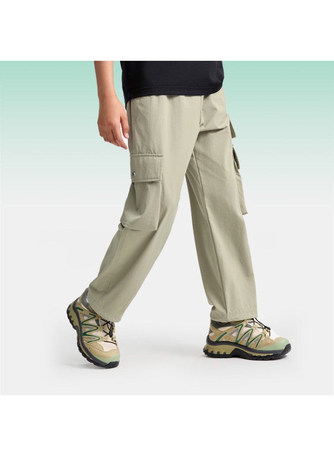 Annil Boys & Girls Straight-leg Casual Pants - 2025 Summer New Drop Crotch Trendy Cargo Pants With Large Pockets Lightweight Sportswear - Image 4
