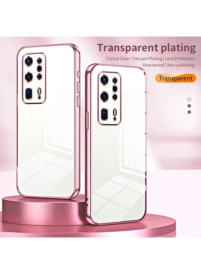 S-TOP Case For Huawei P40 Pro+ Transparent Plating Fine Hole Phone Case - Image 2