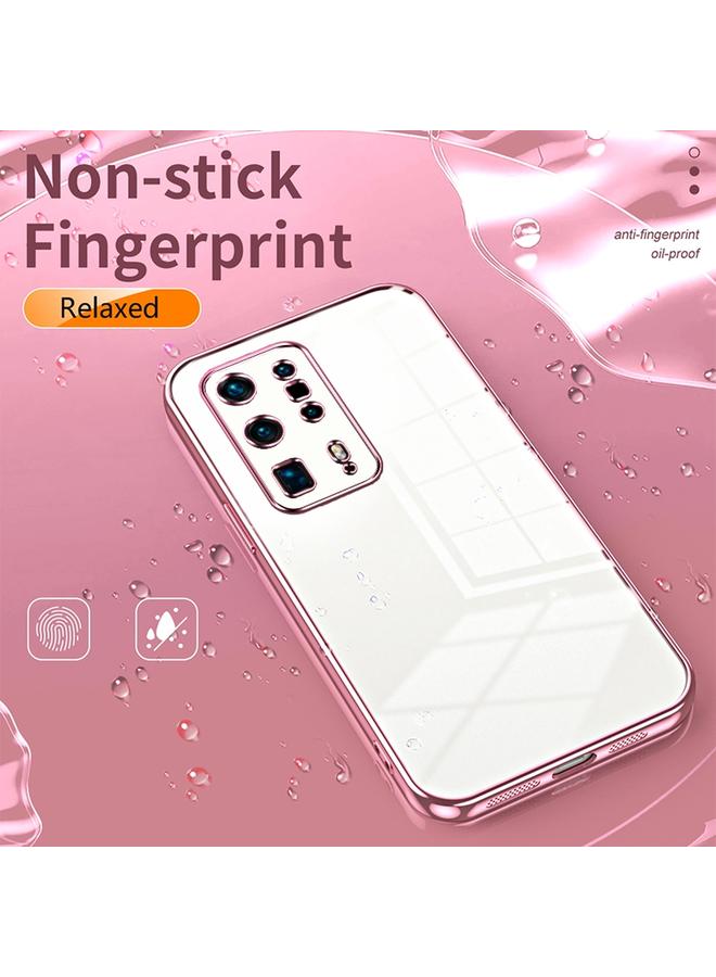 S-TOP Case For Huawei P40 Pro+ Transparent Plating Fine Hole Phone Case - Image 4
