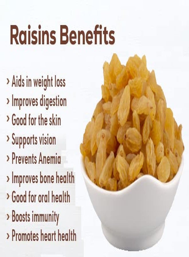 Pramix Golden Raisins, Natural & Organic Dry Fruits, Green Raisins Kismish (250gm) - Image 5
