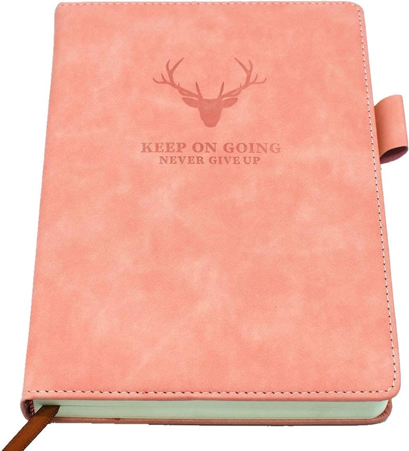 Excefore A5 Notebook Journal Hardcover Executive Diary with Premium Thick Paper, College Lined Journal, 8.3"×5.7", 360 Page, Perfect for Office Home School Business Writing Note Taking (Pink) - Image 1
