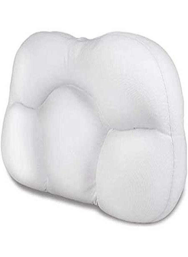 PALZ Memory Foam Neck Rest Egg Shape Pillow (White, 1 Piece) - Image 1