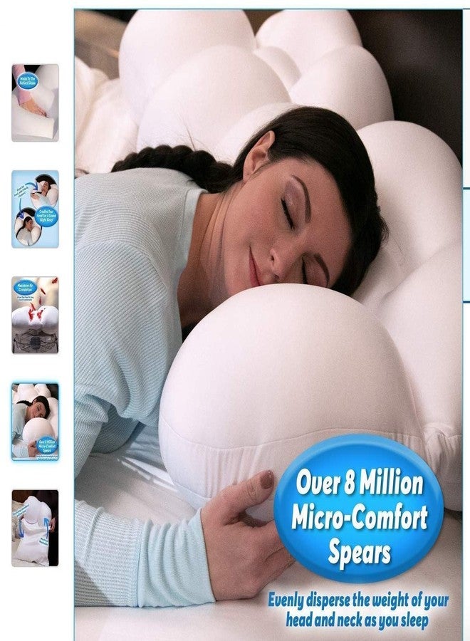 PALZ Memory Foam Neck Rest Egg Shape Pillow (White, 1 Piece) - Image 5