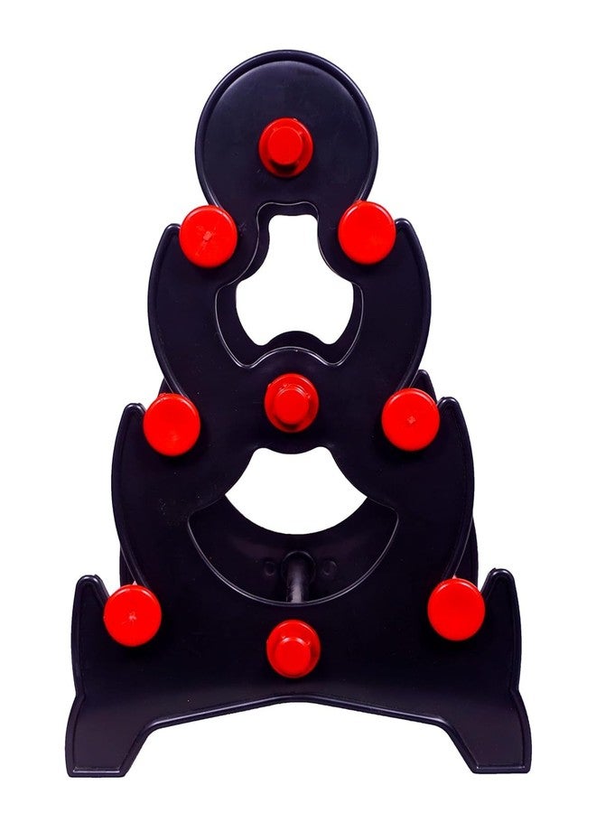 RSV Plastic 3 Step - Tower 144 Bangle Display Stand - Red & Black - Image 4