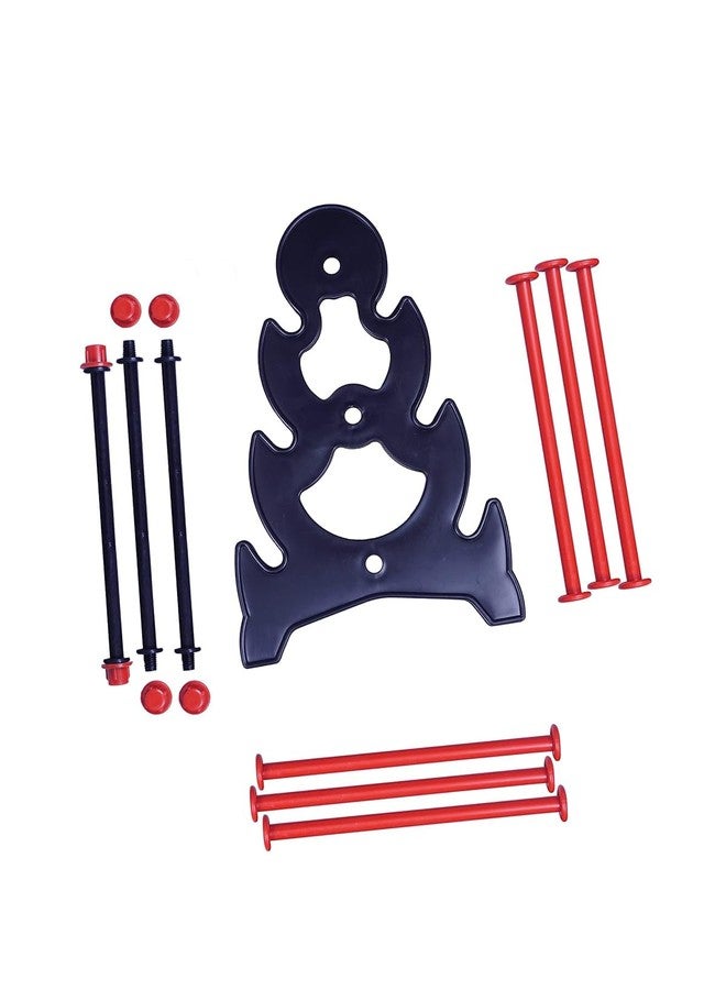 RSV Plastic 3 Step - Tower 144 Bangle Display Stand - Red & Black - Image 5