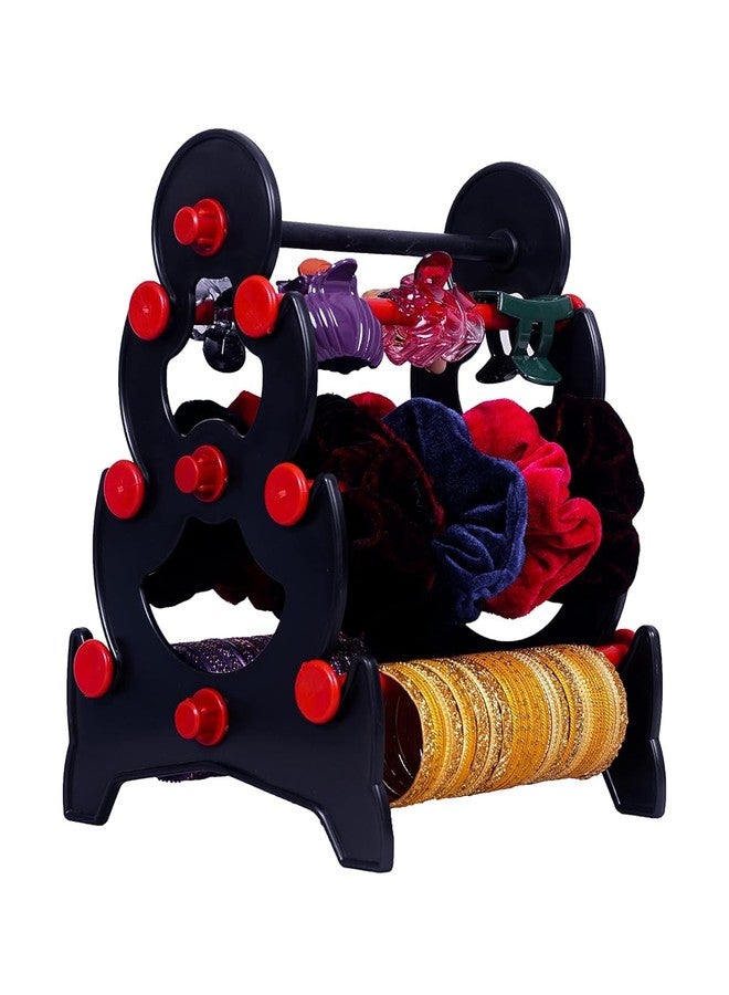 RSV Plastic 3 Step - Tower 144 Bangle Display Stand - Red & Black - Image 3