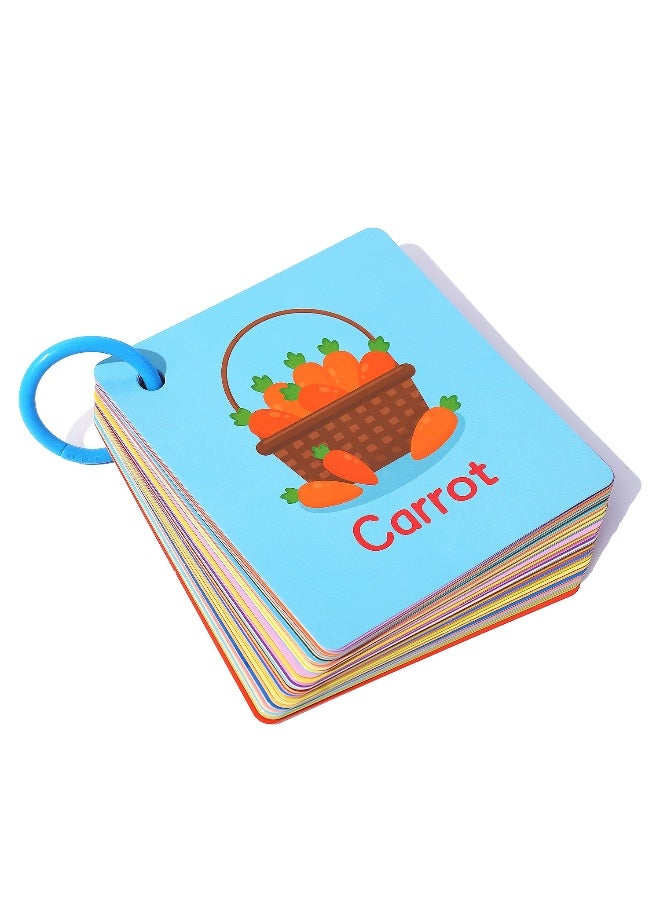 50 Food Flashcards for Toddlers, Double-Sided Cards, Veggies, Fruits, Snacks, Desserts Cards for Preschool and Toddlers Words Learning - Image 5