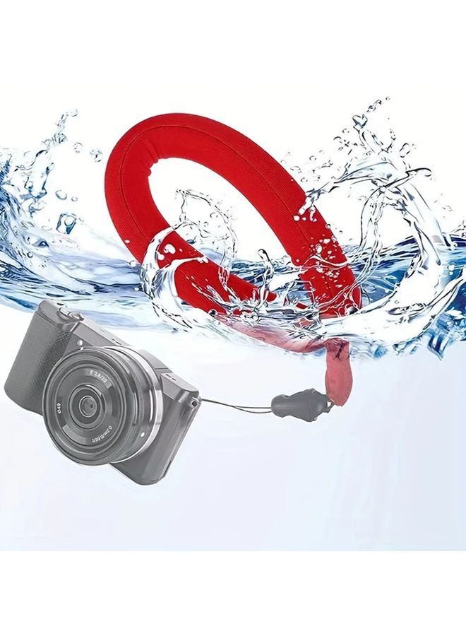 حزام معصم الكاميرا الأحمر العائم المقاوم للماء للأنشطة المائية في الهواء الطلق - Image 2