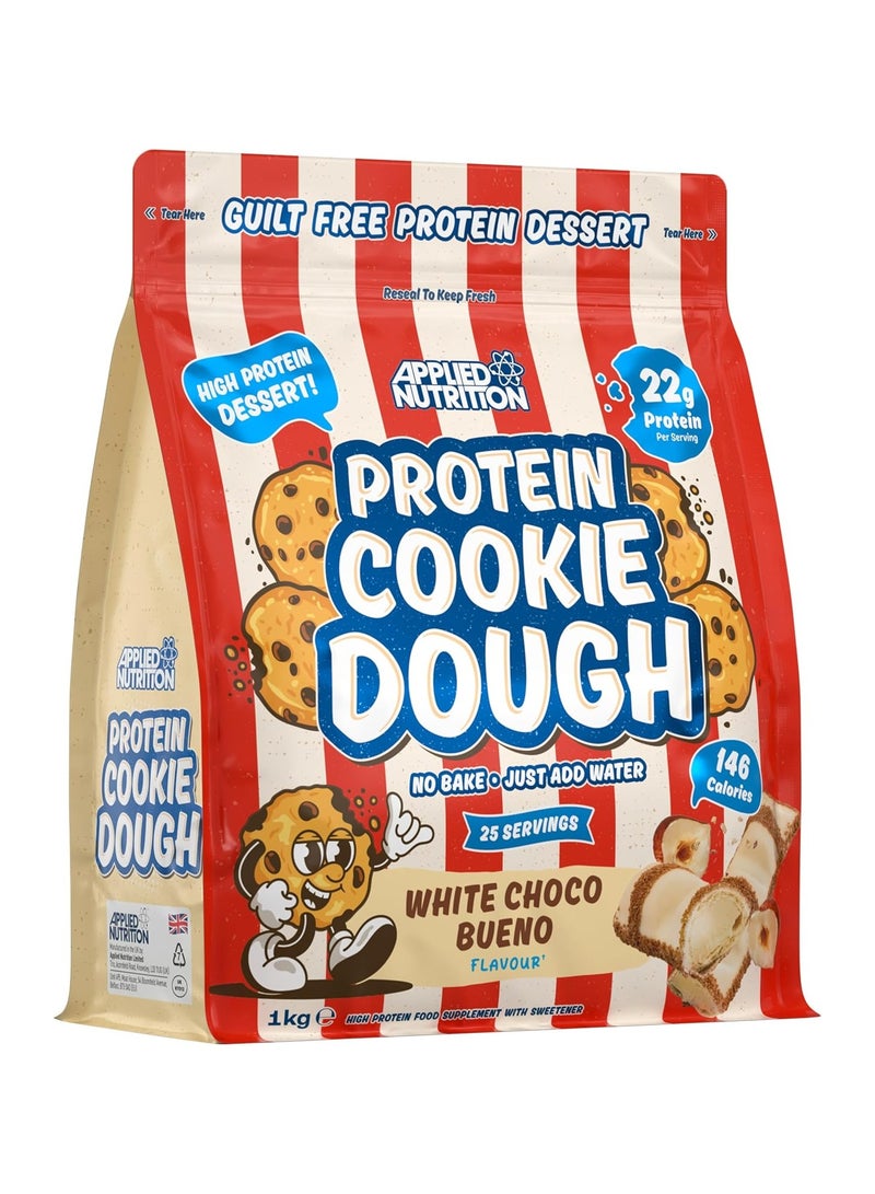 Applied Nutrition Protein Cookie Dough - White Choco Bueno - (1 kg) - Image 1