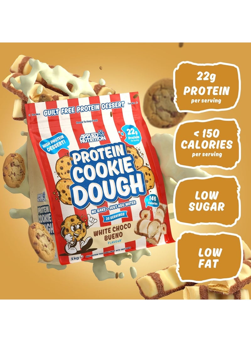Applied Nutrition Protein Cookie Dough - White Choco Bueno - (1 kg) - Image 3