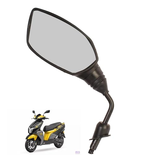 VTRUST Shatterproof Side View Glass Rear View Mirror, Compatible for TVS Ntorq 125cc (RIGHT HAND) - Image 3