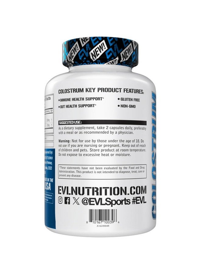 Evlution Nutrition Colostrum - Immune Health Support - Gut Health Support - 1,000mg Colostrum Per Serving - Gluten Free & Non-GMO - Dietary Supplement - 45 Servings - 90 Veggie Capsules - Image 4