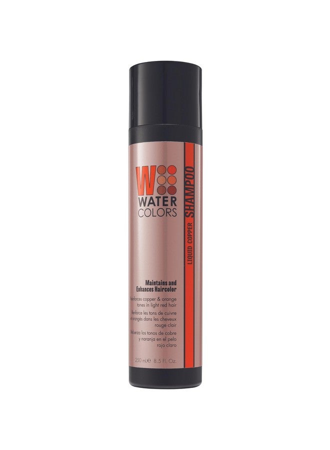 Watercolors Color Depositing Shampoo Semi Permanent Hair Color 8.5 Oz Liquid Copper - Image 1