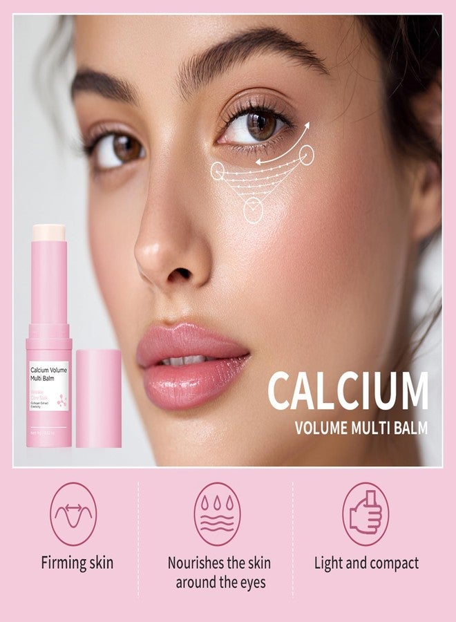 BANGFENG Cemenrete Calcium Volume Multi Balm Stick, Korean Collagen Moisturizing Glow, Hydrating & Anti-Aging Almond Vitamin E for Face, Eyes, Lips & Neck (Multi Balm Stick, 2) - Image 4