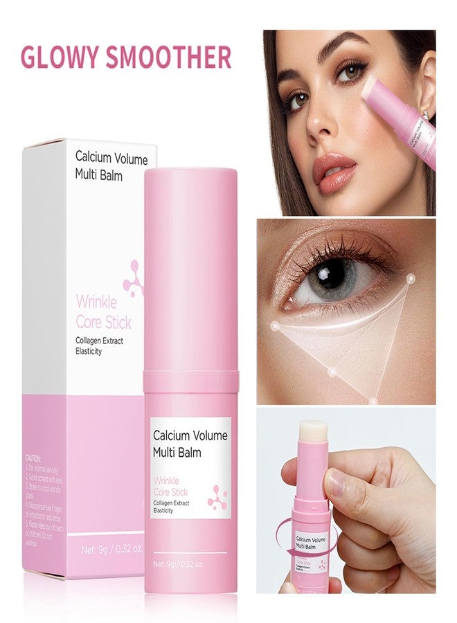 BANGFENG Cemenrete Calcium Volume Multi Balm Stick, Korean Collagen Moisturizing Glow, Hydrating & Anti-Aging Almond Vitamin E for Face, Eyes, Lips & Neck (Multi Balm Stick, 2) - Image 2