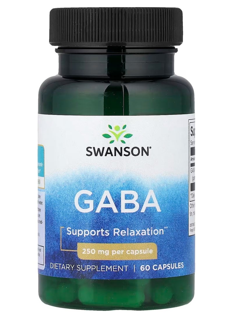 Gaba, 250 mg, 60 Capsules