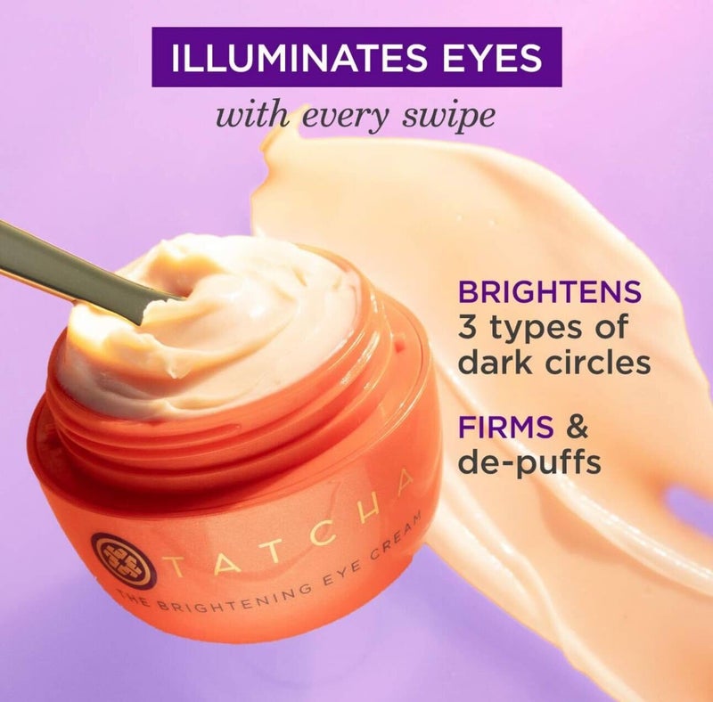 TATCHA The Brightening Eye Cream | Brightening & Dark Circle Reduction with Vitamin C for Bight, Firm Undereyes, 15 ml / 0.5 fl. oz. - Image 2