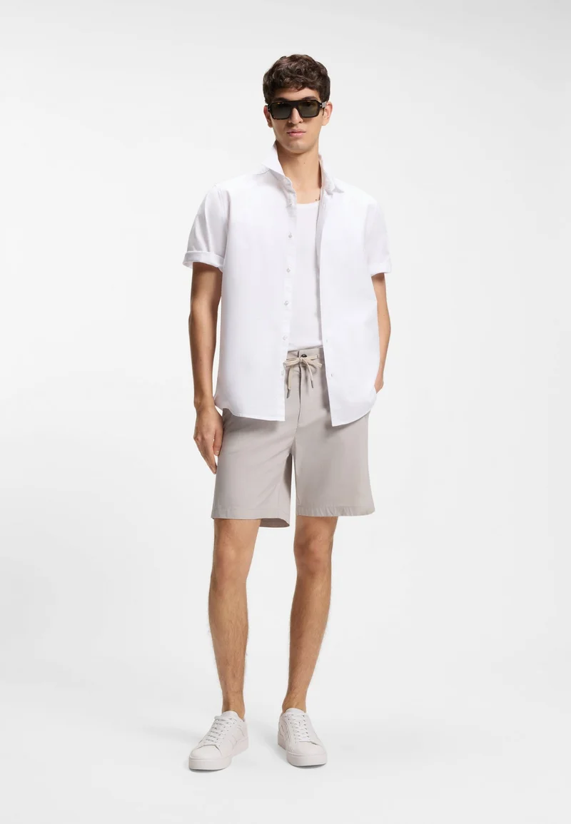BOSS White Regular-fit shirt in soft-washed Oxford cotton for Men | Best Price UAE
