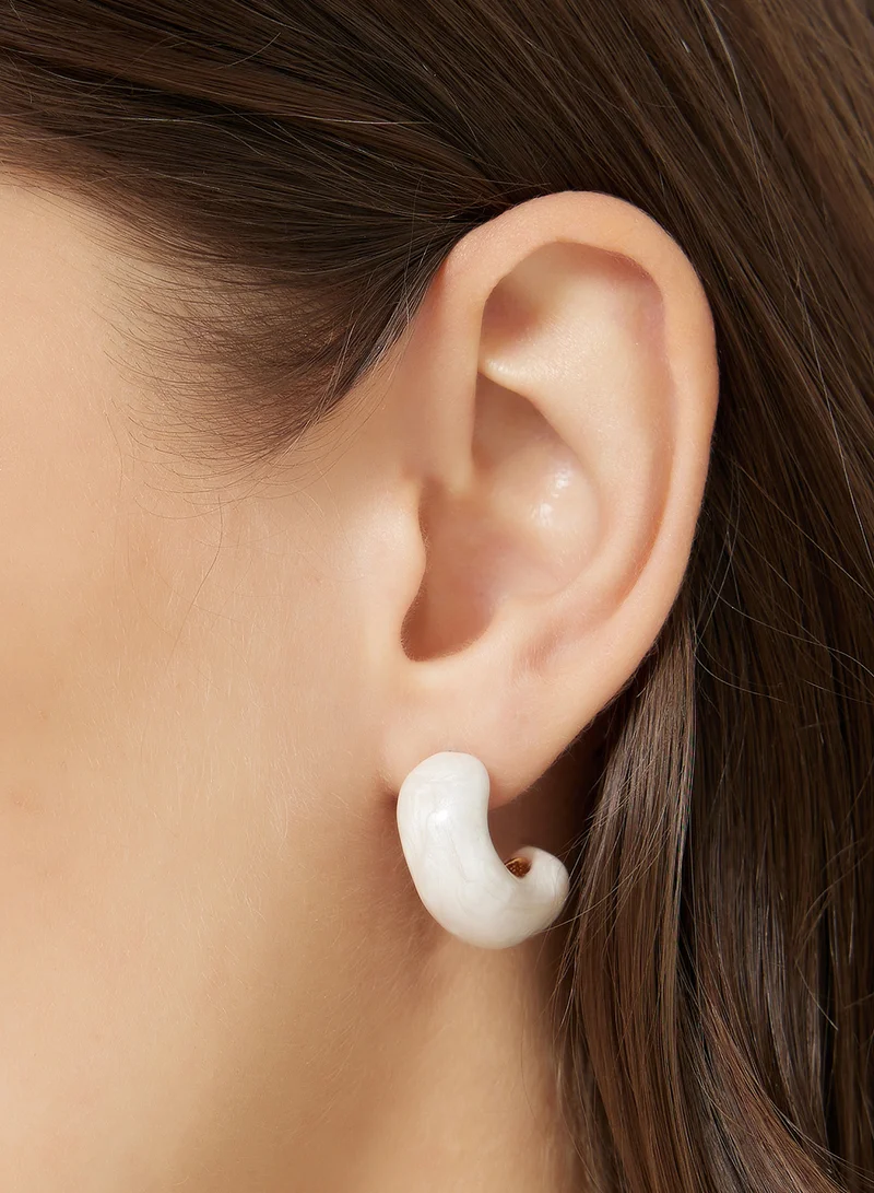 ELLA Pearl Hoop Earrings
