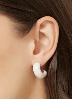 ELLA Pearl Hoop Earrings  - Image 3