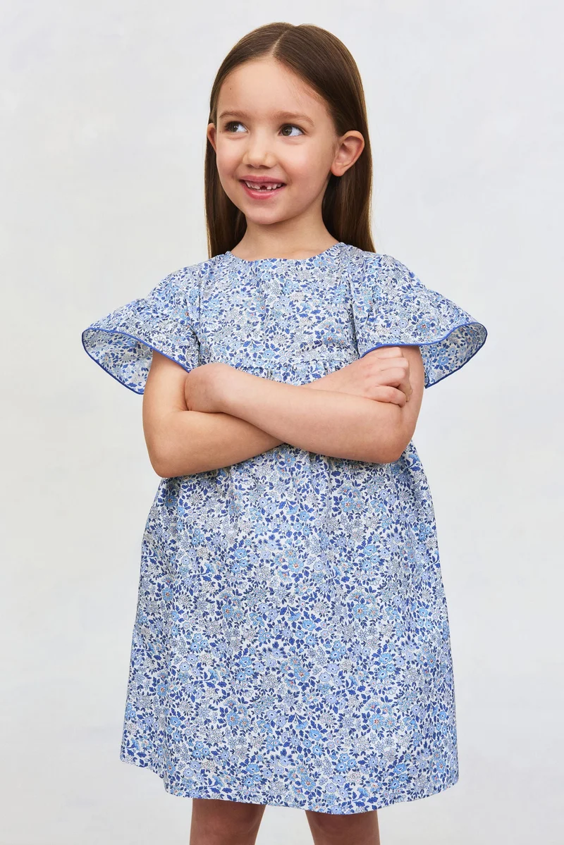 اتش اند ام فستان قطني مطبوع