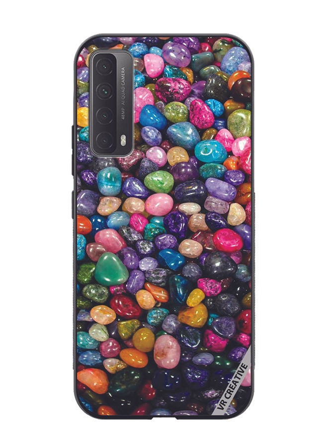VR CREATIVE Protective Case Cover For Huawei Y7a Pebbles Design Multicolour - Image 1