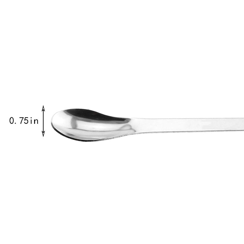 Maxmoral 1 Set Stainless Steel Micro Lab Sampling Scoop Spatulas Combination Reagent Spoon Laboratory Supplies (Pack of 4) - Image 4