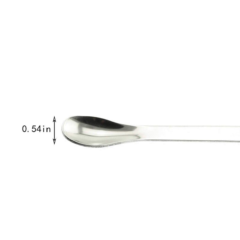 Maxmoral 1 Set Stainless Steel Micro Lab Sampling Scoop Spatulas Combination Reagent Spoon Laboratory Supplies (Pack of 4) - Image 5