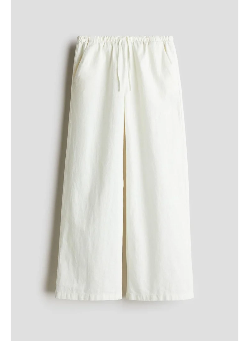 H&M Linen-blend trousers
