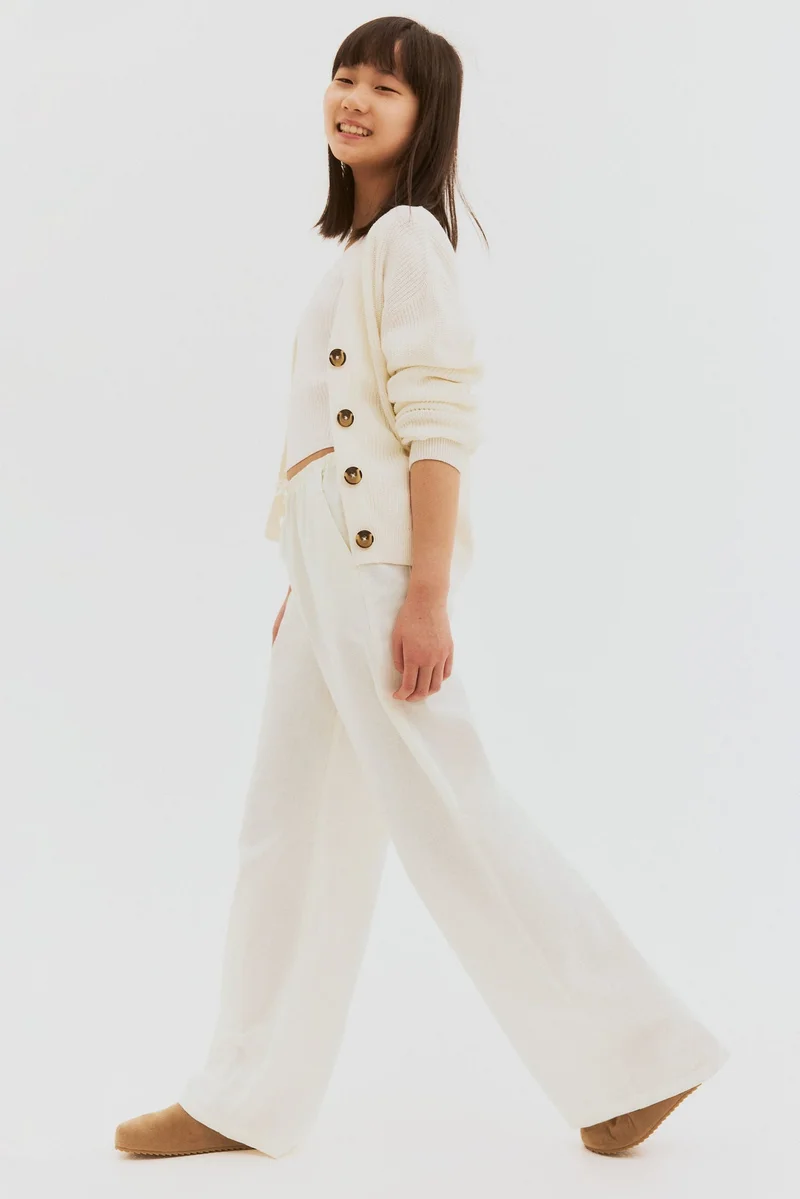 اتش اند ام Linen-blend trousers
