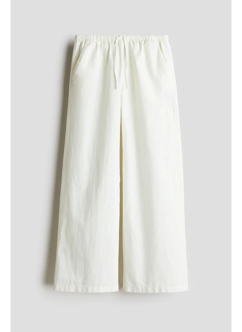 اتش اند ام Linen-blend trousers