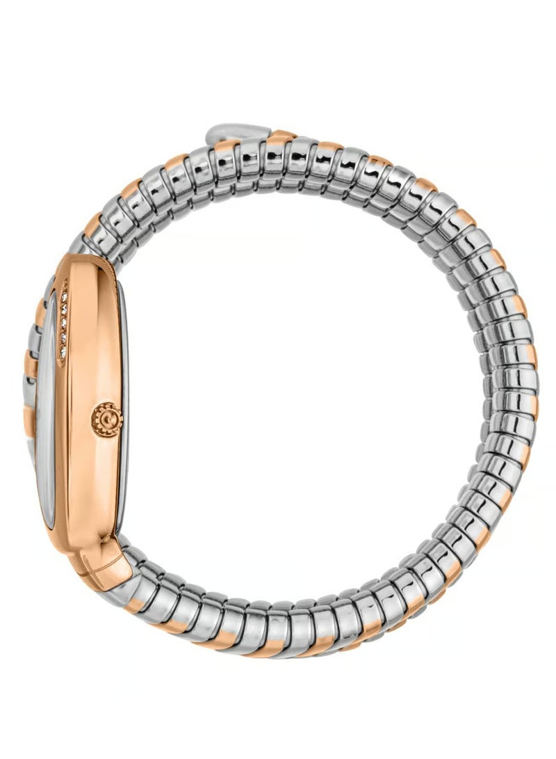 جي سي ساعة جست كافالي النسائية من الفولاذ المقاوم للصدأ، مينا فضي | JC1L230M0075 - Image 3