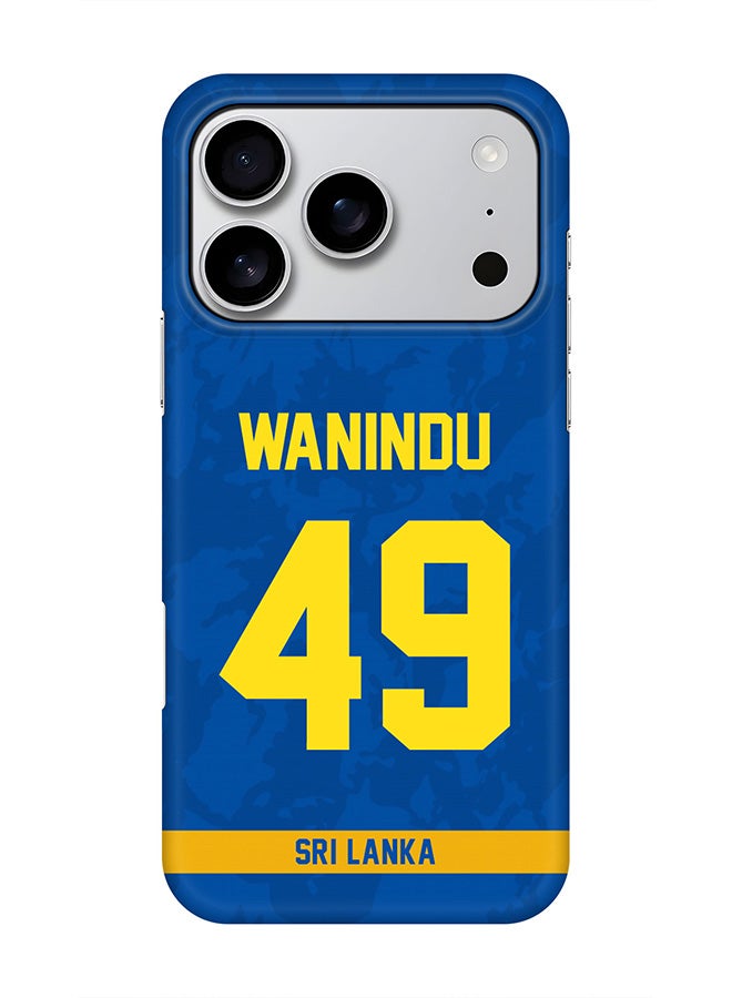 Stylizedd For iPhone 17 Pro,Case, [Compatible with MagSafe] Magnetic cover Slim fit Protection Matte, - Sri lanka Wanindu Hasaranga, Jersey No 49