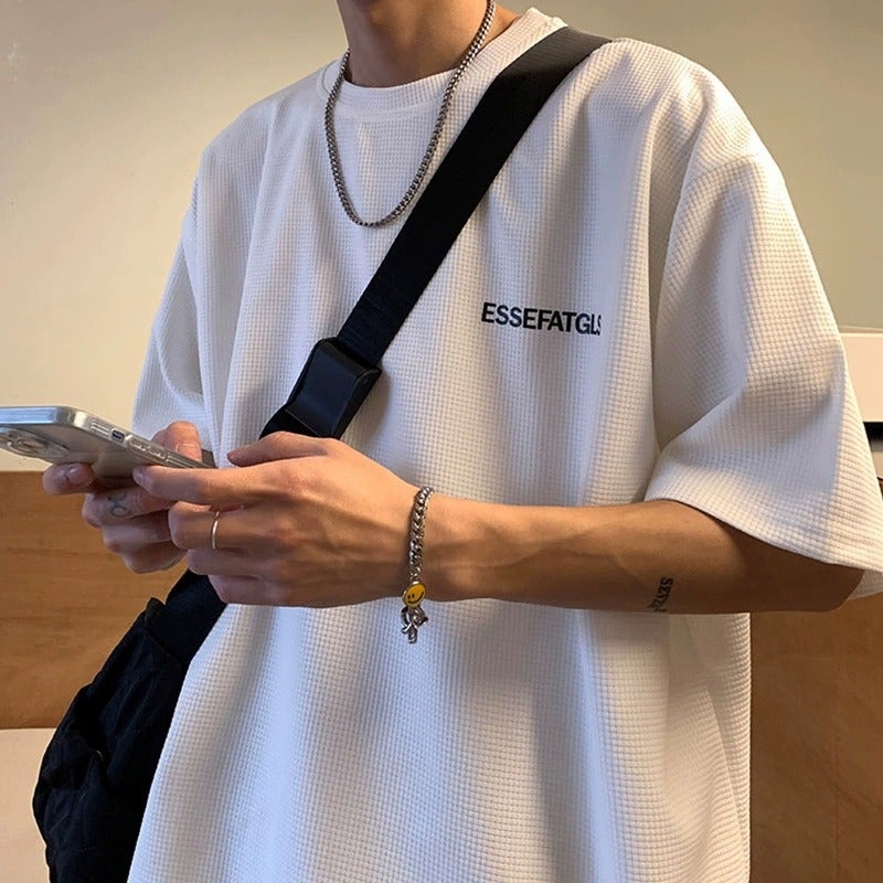 New Summer Short-Sleeved T-Shirt Men'S Summer Japanese Style Trendy Brand Half-Sleeved Top Loose Casual Half-Sleeved T-Shirt Ins - Image 3