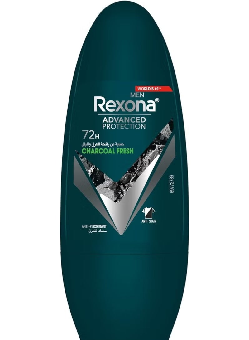 ريكسونا مزيل العرق للرجال رول أون بالفحم 50 مل